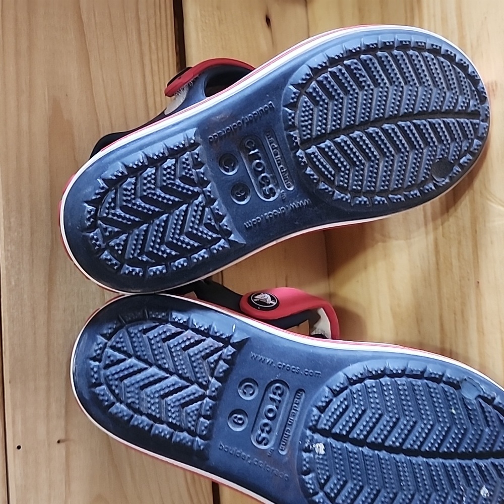 Crocs navy blue crocband sandal kids Size C 9 TODDLER - Picture 7 of 7